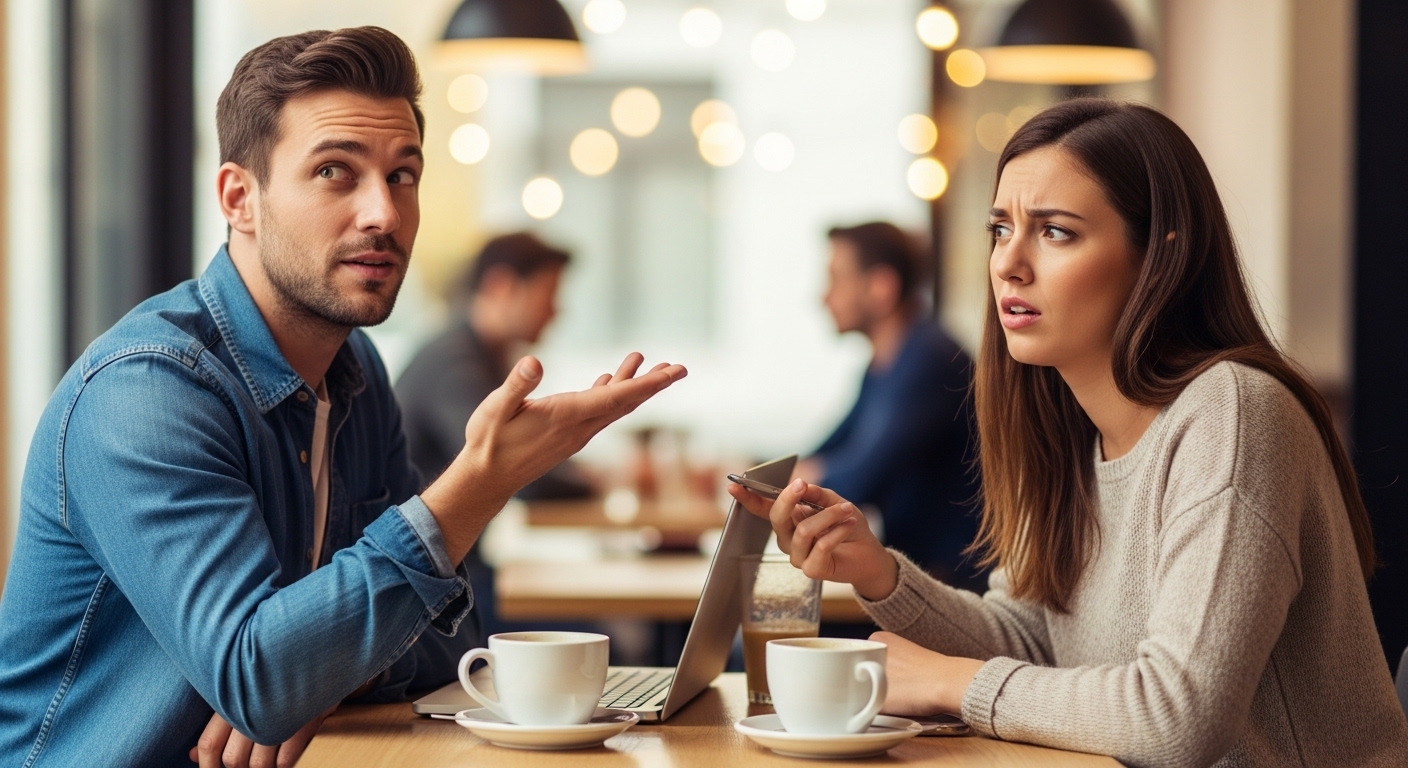 脈なしサイン:すぐに話題を変える