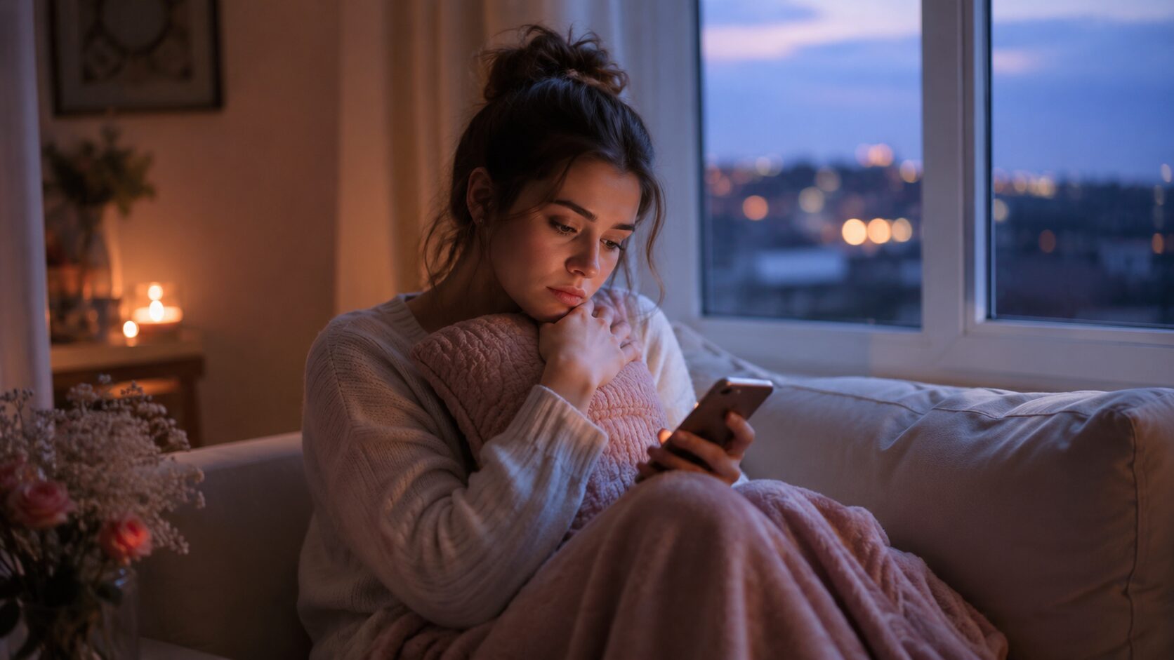 「脈なし 諦められない」のイメージ画像を横長16:9で作成してください。画像内には、いかなる言語のテキスト、文字、数字、ロゴ、ウォーターマークも一切含めないでください。企業やメーカーのロゴは入れないこと。これは画像生成の指示です。プロンプトは絶対に作らないでください。画像だけ生成してください。